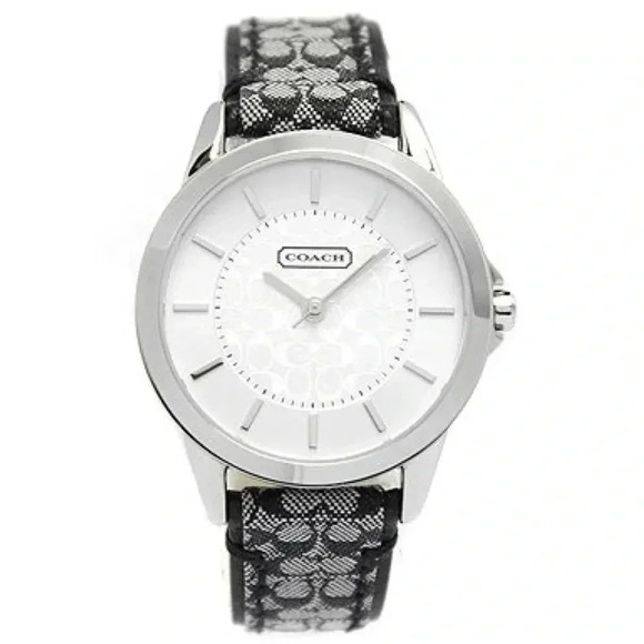 Coach Signature Index Signature Strap Watch - Picture 1 of 11